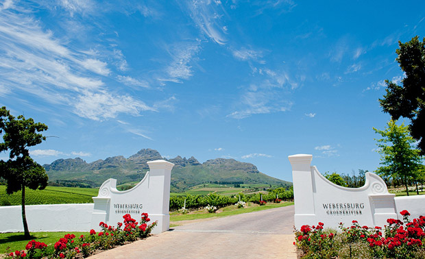 Entrance to Webersburg Winelands Wedding Venue Stellenbosch