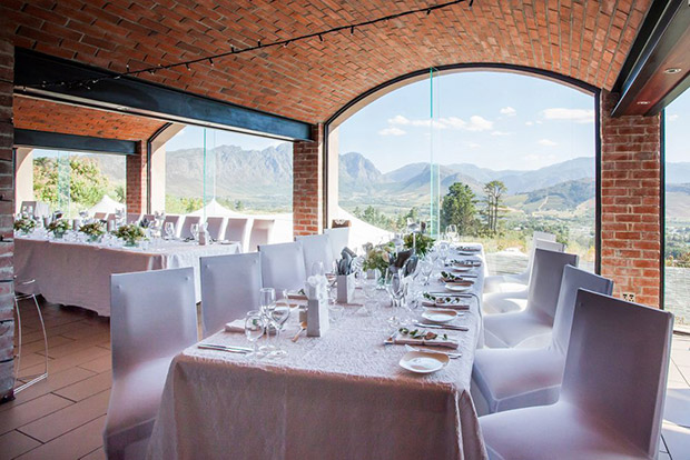 Reception Area at ROCA Restaurant Dieu Donne Estate Franschhoek Wedding Venue
