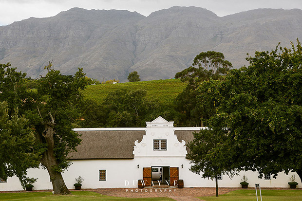 Cape Dutch Manor House at Webersburg Wine Estate Stellenbosch Wedding Venue