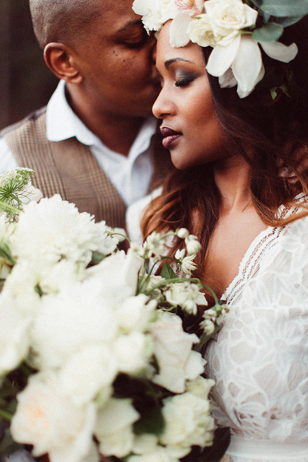 Wedding Couple embrace each other by Illuminate Photography